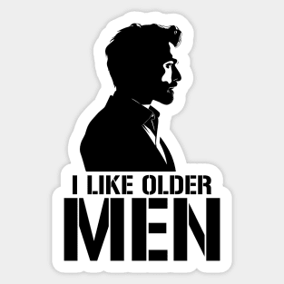 I Like Older Men Sticker